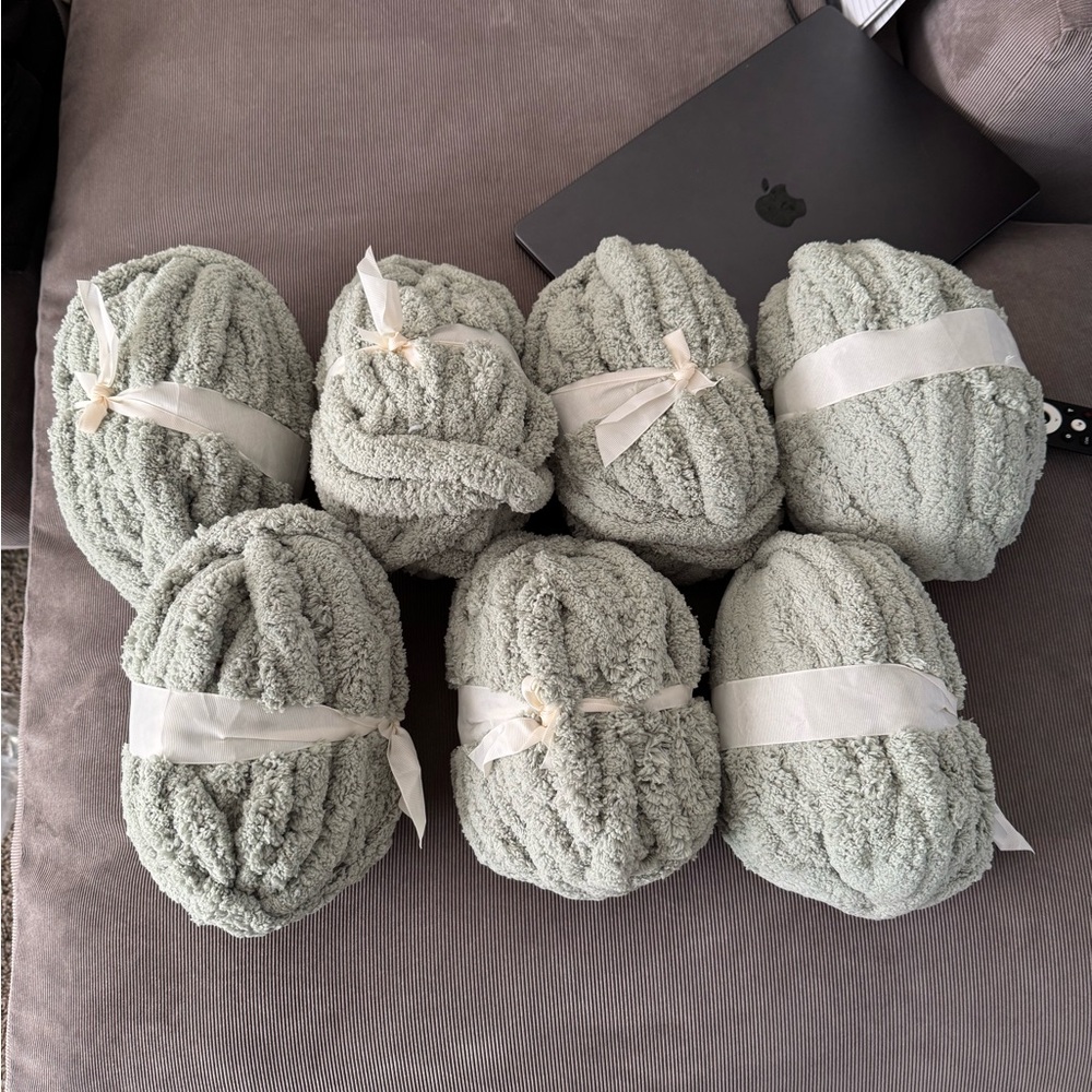 Cozy Sage Green Yarn Bundle